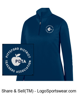 Ladies Wicking Fleece Pullover Design Zoom